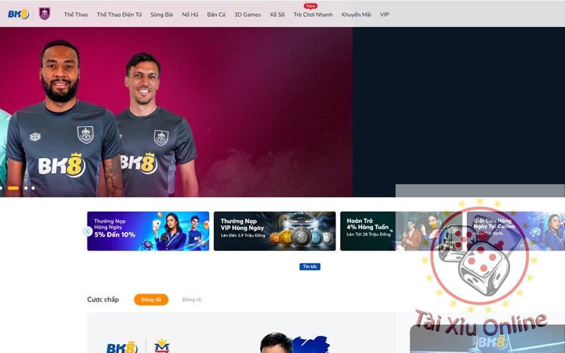 Tài xỉu online uy tín - Top 3 nhà cái có game tài xỉu xịn BK8