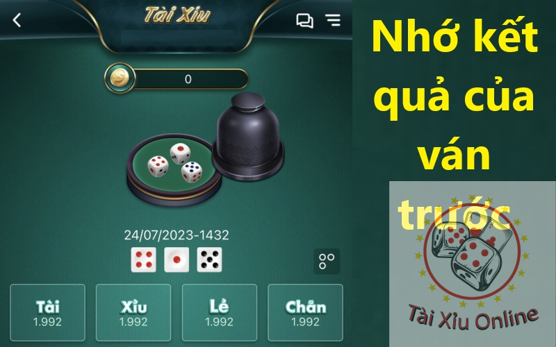 Tài xỉu online uy tín - Top 3 nhà cái có game tài xỉu xịn Nhớ kết quả của ván trước